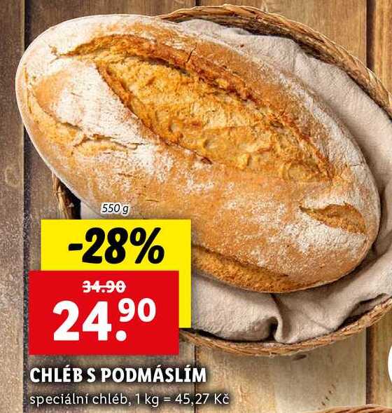 CHLÉB S PODMÁSLÍM, 550 g