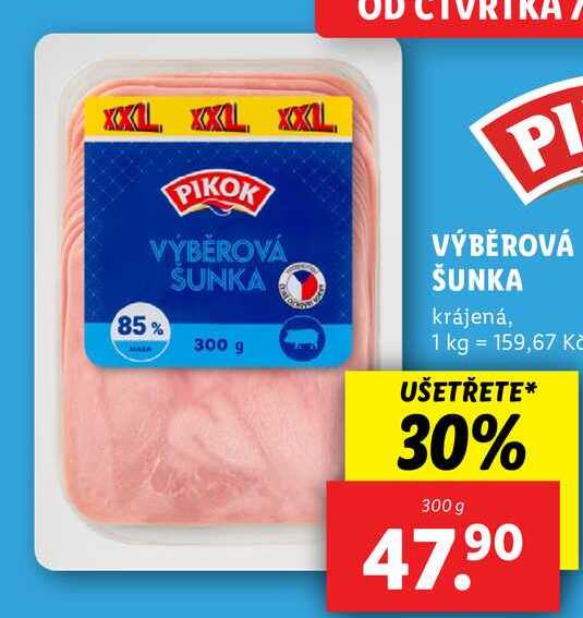 VÝBĚROVÁ ŠUNKA, 300 g