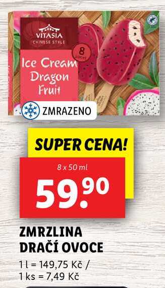 ZMRZLINA DRAČÍ OVOCE, 8x 50 ml