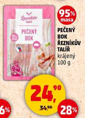 PEČENÝ BOK ŘEZNÍKŮV TALÍŘ krájený, 100 g 