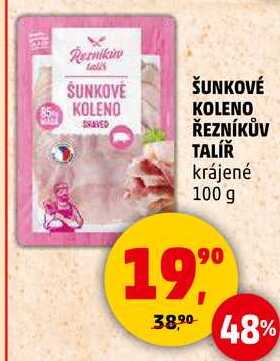 ŠUNKOVÉ KOLENO ŘEZNÍKŮV TALÍŘ krájené, 100 g 