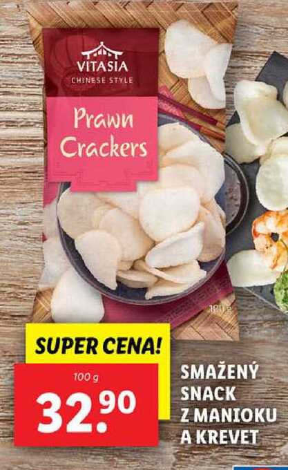 SMAŽENÝ SNACK Z MANIOKU A KREVET, 100 g