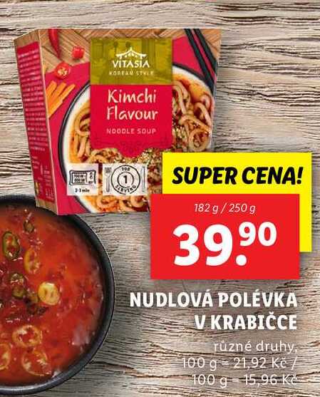 NUDLOVÁ POLÉVKA V KRABIČCE, 182 g/250 g