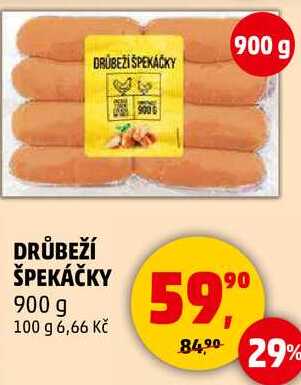 DRŮBEŽÍ ŠPEKÁČKY, 900 g 