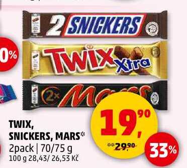 SNICKERS 2pack, 70/75 g 