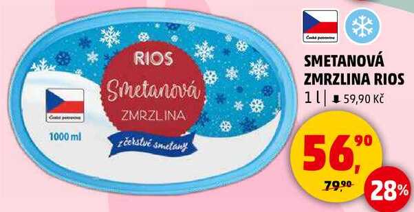 SMETANOVÁ ZMRZLINA RIOS, 1 l 