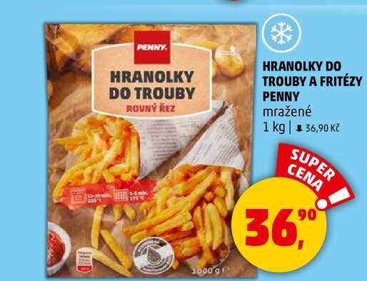 HRANOLKY DO TROUBY A FRITÉZY PENNY mražené, 1 kg  
