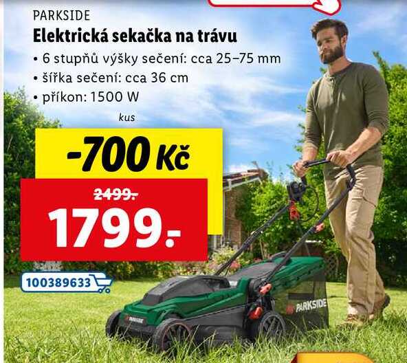 Elektrická sekačka na trávu 