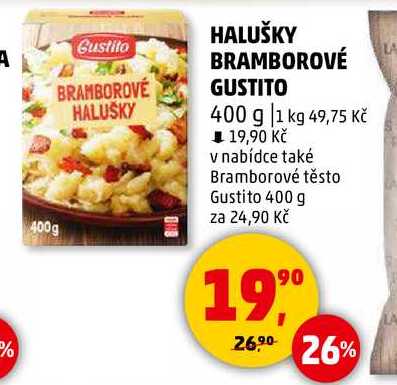 HALUŠKY BRAMBOROVÉ GUSTITO, 400 g  