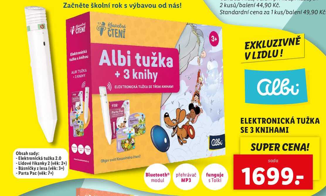 ELEKTRONICKÁ TUŽKA SE 3 KNIHAMI 