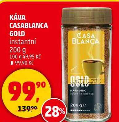 KÁVA CASABLANCA GOLD instantní, 200 g 