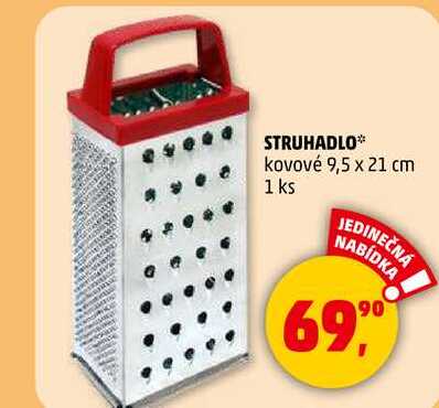 STRUHADLO kovové 9,5 x 21 cm, 1 ks 