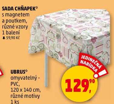 UBRUS omyvatelný - PVC, 120 x 140 cm, různé motivy, 1 ks