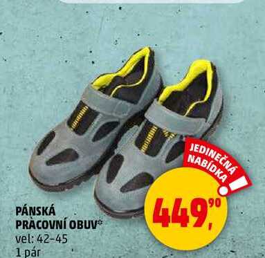 PÁNSKÁ PRACOVNÍ OBUV vel: 42-45, 1 pár  