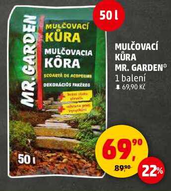 MULČOVACÍ KŮRA MR. GARDEN, 1 balení 