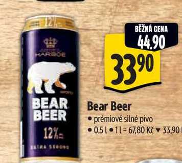 Bear Beer, prémiové silné pivo 12% 0,5l