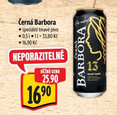 Černá Barbora, speciální tmavé pivo 0,5l