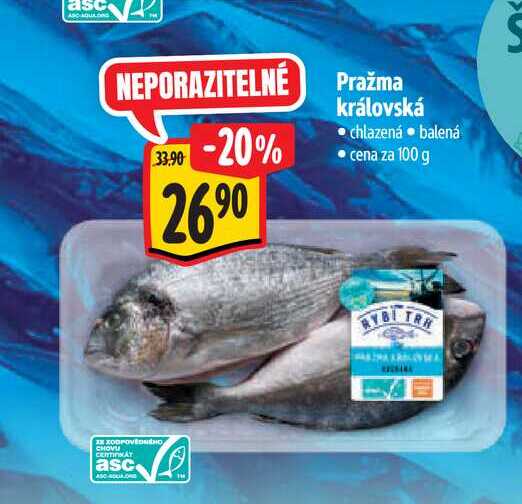 Pražma královská, chlazená, balená 100 g 