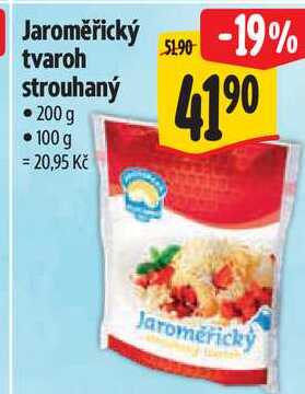 Jaroměřický tvaroh strouhaný 200 g 