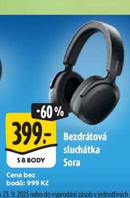Bezdrátová sluchátka Sora 