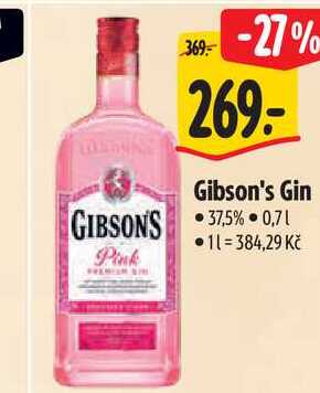 Gibson's Gin, 37,5% -0,7l