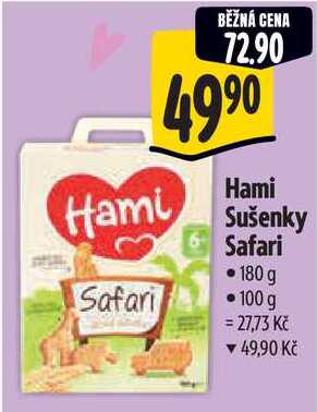 Hami Sušenky Safari 180 g