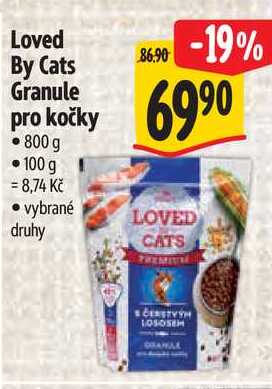 Loved By Cats Granule pro kočky 800 g 