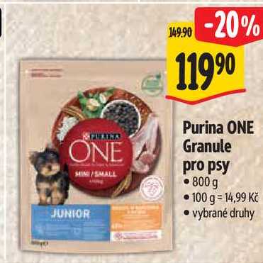 Purina ONE Granule pro psy 800 g