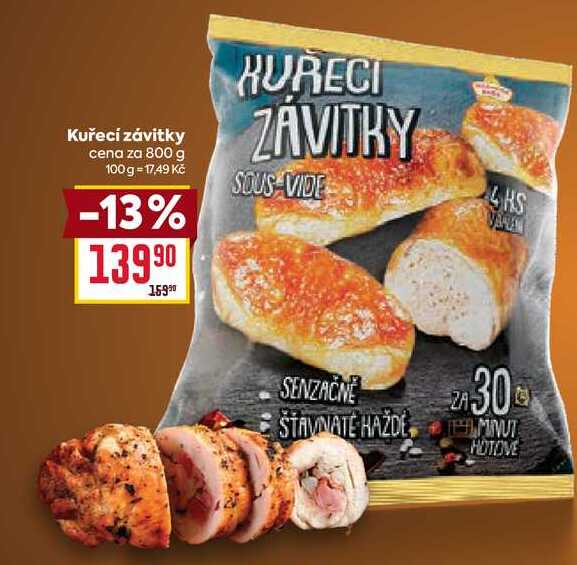 Kuřecí závitky cena za 800 g