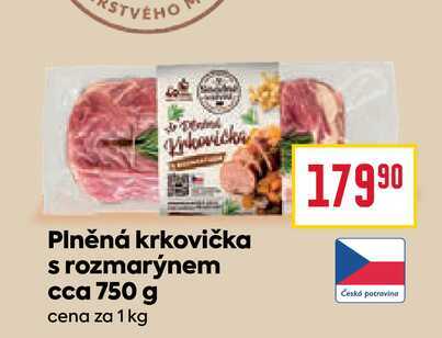 Plněná krkovička s rozmarýnem cca 750 g 