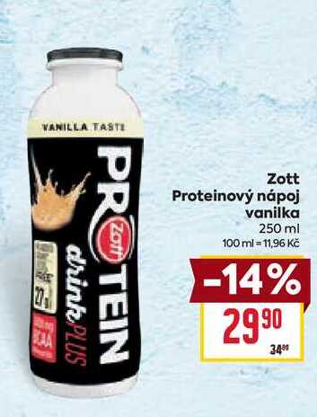 Zott Proteinový nápoj vanilka 250 ml