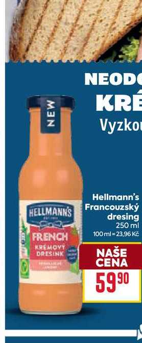 Hellmann's Francouzský dresing 250 ml 