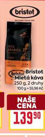 Bristot Mletá káva 250 g