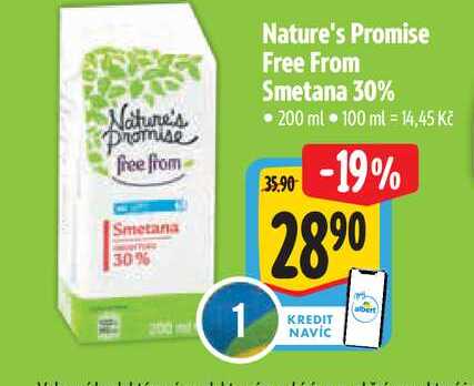 Nature's Promise Free From Smetana 30% 200 ml 