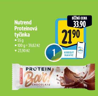 Nutrend Proteinová tyčinka 55 g 