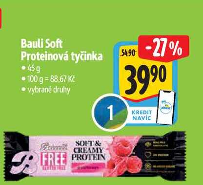 Bauli Soft Proteinová tyčinka 45g 