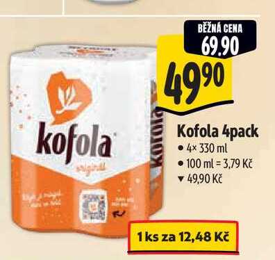 Kofola 4pack 4x 330 ml 