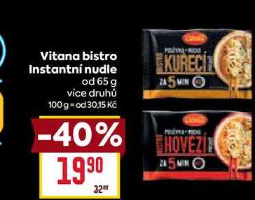 Vitana bistro Instantní nudle od 65 g 