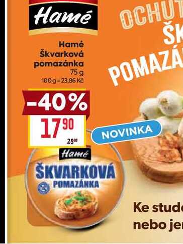 Hamé Škvarková pomazánka 75 g 