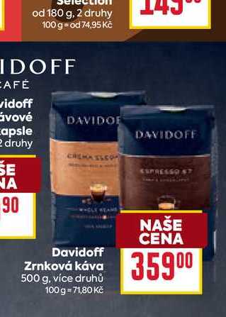 Davidoff Zrnková káva 500 g