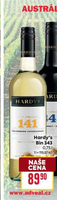 Hardy's Bin 343 0,75l