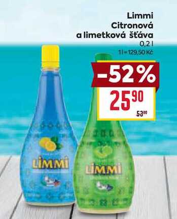 Limmi Citronová a limetková šťáva 0,2l