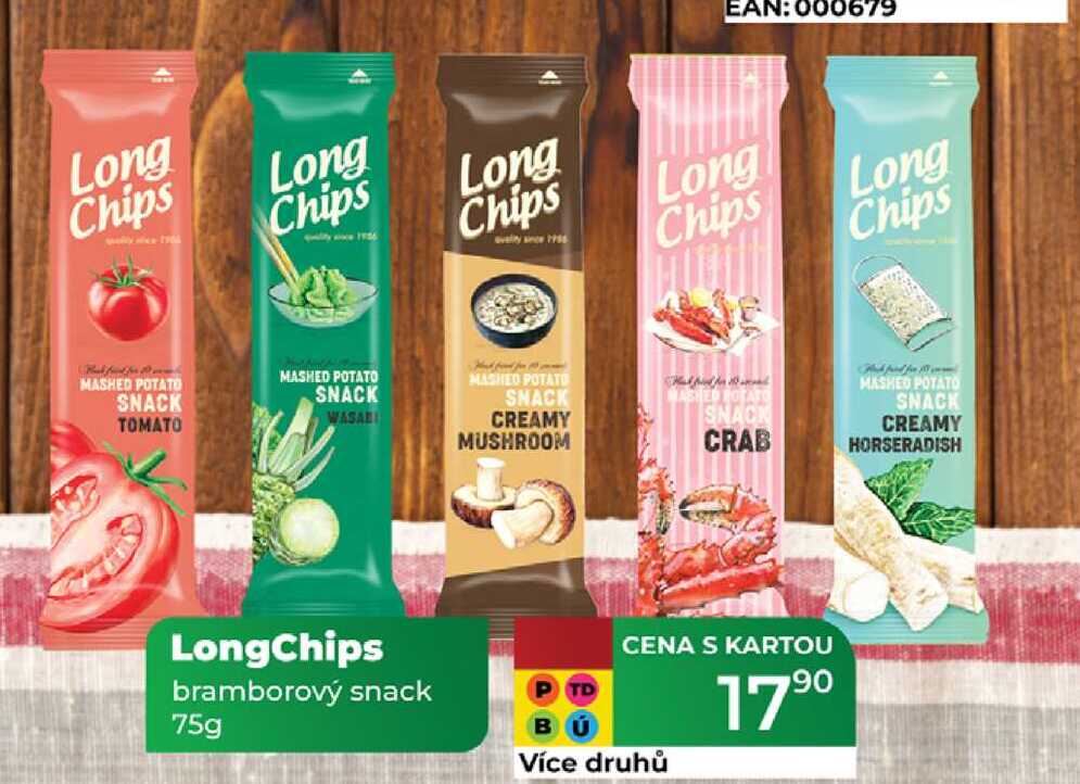 LongChips bramborový snack 75g 