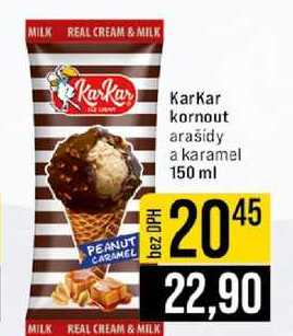 Karkar kornout arašidy a karamel 150 ml 