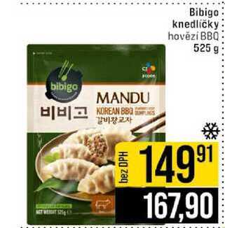 Bibigo knedlíčky hovězí BBQ 525 g
