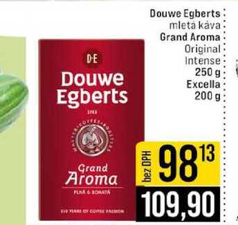 Douwe Egberts mletá káva Grand Aroma Original Intense 250 g 