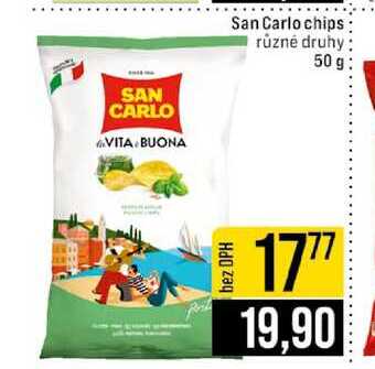 San Carlo chips různé druhy 50 g