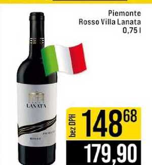 Piemonte Rosso Villa Lanata 0,75l