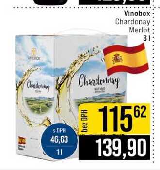 Vinobox Chardonay Merlot 3l