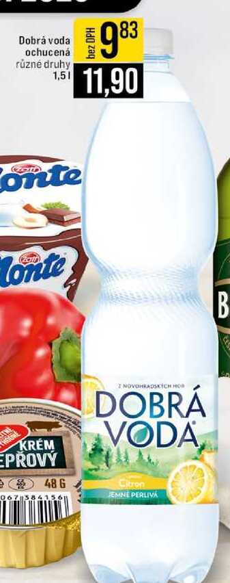 Dobrá voda ochucená různé druhy 1,5l